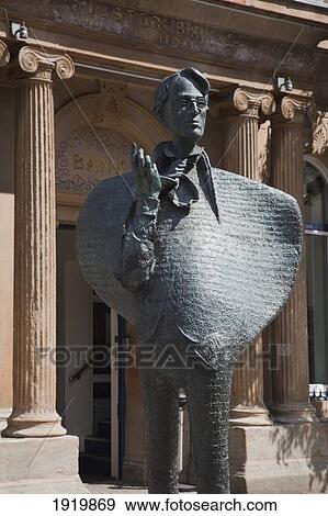 Statue Of Irish Poet W. B. Yeats; Sligo Town, County Sligo, Ireland View Large Photo Image Stock Photo - Statue Of Irish Poet W. B. Yeats; Sligo Town, County Sligo, Ireland. Fotosearch