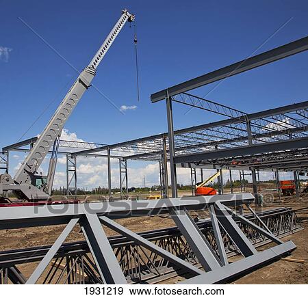 steel structure of building construction; edmonton, alberta, canada View Large Photo Image Stock Photo - steel structure of building construction; edmonton, alberta, canada. Fotosearch