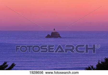 sunrise on tillamook rock lighthouse from ecola state park; oregon, united states of america View Large Photo Image Stock Photograph - sunrise on tillamook rock lighthouse from ecola state park; oregon, united states of america. Fotosearch