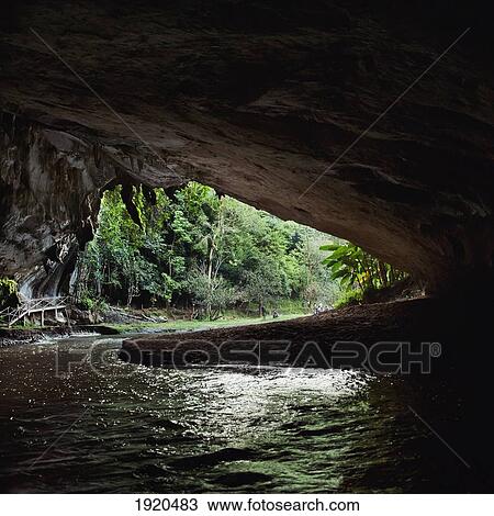 Stock Image - tam lot caves; soppong, mae hong son province, thailand. Fotosearch