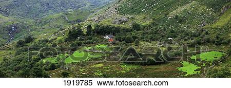 Stock Photography - Verdant Irish Valley; Black Valley, County Kerry, Ireland. Fotosearch