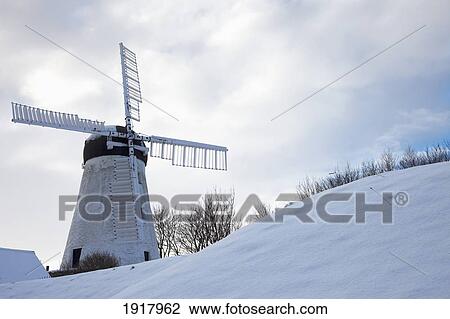 windmill in winter; sunderland, tyne and wear, england View Large Photo Image Stock Image - windmill in winter; sunderland, tyne and wear, england. Fotosearch