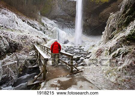 winter ice storm by latourell falls; columbia river gorge, oregon, usa View Large Photo Image Stock Photography - winter ice storm by latourell falls; columbia river gorge, oregon, usa. Fotosearch