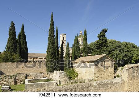 Stock Image - 12th century santes creus monastery; aiguamurcia spain. Fotosearch