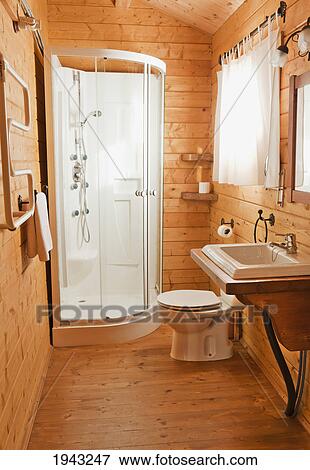 A Bathroom With Wood Finishing From Floor To Ceiling; El Cuarton Tarifa Cadiz Andalusia Spain View Large Photo Image Stock Photo - A Bathroom With Wood Finishing From Floor To Ceiling; El Cuarton Tarifa Cadiz Andalusia Spain. Fotosearch