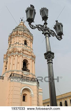 Stock Image - A Building In The Historic Centre Of Lima; Lima Peru. Fotosearch