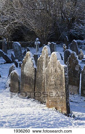 A Cemetery Covered In Snow In Winter; Carrigaline County Cork Ireland View Large Photo Image Stock Image - A Cemetery Covered In Snow In Winter; Carrigaline County Cork Ireland. Fotosearch