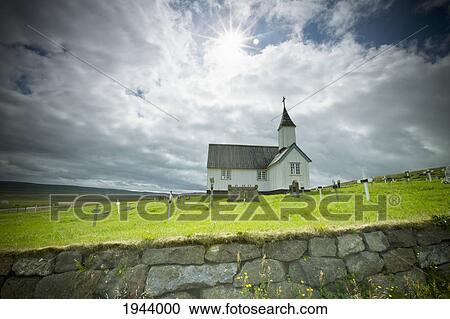 A Church And Cemetery; Iceland View Large Photo Image Stock Image - A Church And Cemetery; Iceland. Fotosearch