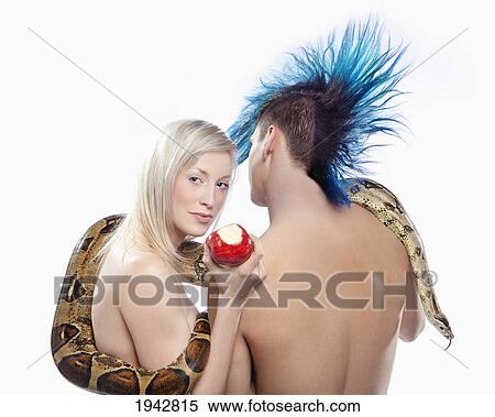 Stock Photography - A Contemporary Version Of Adam And Eve. Fotosearch