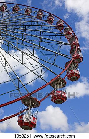 a large red ferris wheel; newcastle upon tyne england View Large Photo Image Stock Image - a large red ferris wheel; newcastle upon tyne england. Fotosearch
