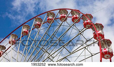 a large red ferris wheel; newcastle upon tyne england View Large Photo Image Stock Image - a large red ferris wheel; newcastle upon tyne england. Fotosearch