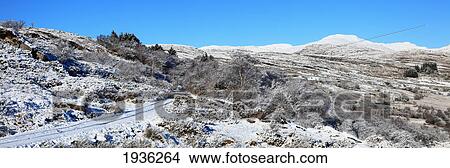 A Road In Winter Near Blackwater; County Kerry Ireland View Large Photo Image Picture - A Road In Winter Near Blackwater; County Kerry Ireland. Fotosearch