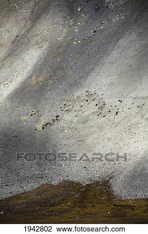 Stock Image - A Scree Slope Near Wilcox Pass; Jasper Alberta Canada. Fotosearch