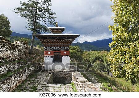 A Structure At Wangdichholing Palace; Bumthang District Bhutan View Large Photo Image Stock Photograph - A Structure At Wangdichholing Palace; Bumthang District Bhutan. Fotosearch