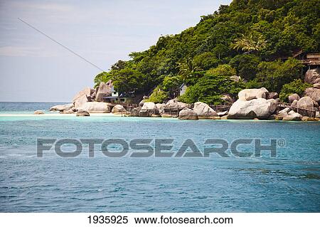 Along The Coastline; Ko Nang Yuan, Thailand View Large Photo Image Stock Photography - Along The Coastline; Ko Nang Yuan, Thailand. Fotosearch