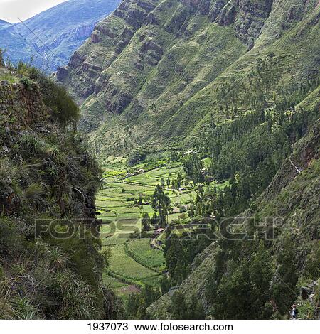 Stock Image - Archaeological Park Of Pisac; Pisac Peru. Fotosearch