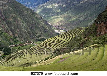 Stock Photo - Archaeological Park Of Pisac; Pisac Peru. Fotosearch