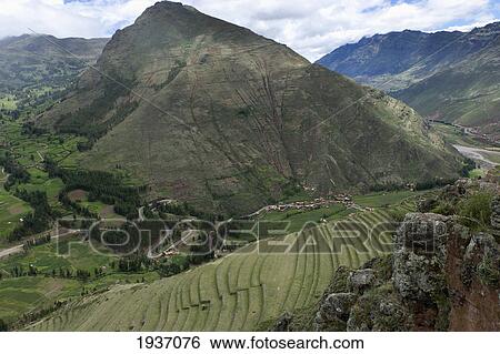 Archaeological Park Of Pisac; Pisac Peru View Large Photo Image Stock Photograph - Archaeological Park Of Pisac; Pisac Peru. Fotosearch