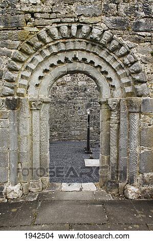 Arched Entrance To Dysert O'dea Church And Monastery; County Clare Ireland View Large Photo Image Picture - Arched Entrance To Dysert O'dea Church And Monastery; County Clare Ireland. Fotosearch