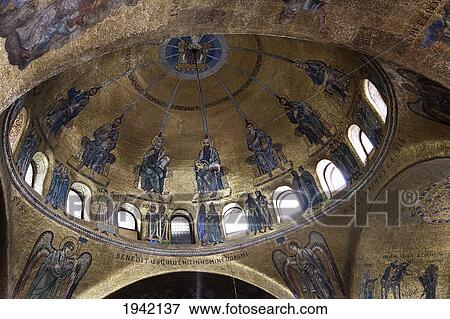Ascension Dome In St. Mark's Basilica; Venice Italy View Large Photo Image Stock Photo - Ascension Dome In St. Mark's Basilica; Venice Italy. Fotosearch