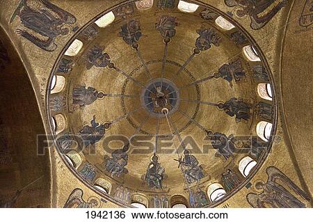 Ascension Dome In St. Mark's Basilica; Venice Italy View Large Photo Image Stock Photograph - Ascension Dome In St. Mark's Basilica; Venice Italy. Fotosearch