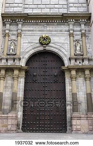Basilica Cathedral Of Lima; Lima Peru View Large Photo Image Stock Image - Basilica Cathedral Of Lima; Lima Peru. Fotosearch