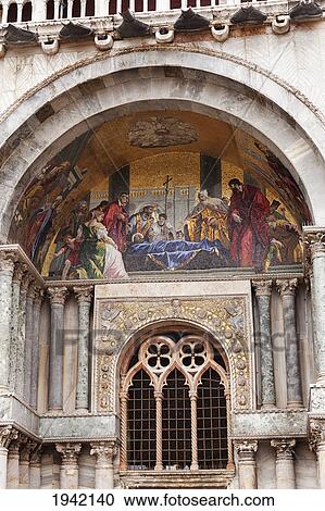 Basilica Di San Marco With Mosaic Facade; Venice Italy View Large Photo Image Stock Image - Basilica Di San Marco With Mosaic Facade; Venice Italy. Fotosearch