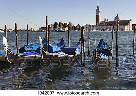 Boats In The Lagoon With The Church Of San Giorgio Maggiore In The Background; Venice Italy View Large Photo Image Stock Photo - Boats In The Lagoon With The Church Of San Giorgio Maggiore In The Background; Venice Italy. Fotosearch