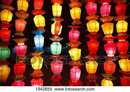 Brightly Colored Chinese Lanterns; Chiang Mai Thailand View Large Photo Image Stock Photography - Brightly Colored Chinese Lanterns; Chiang Mai Thailand. Fotosearch
