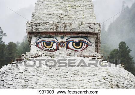 Buddha Eye In Chendebji Chorten; Bhutan View Large Photo Image Stock Photo - Buddha Eye In Chendebji Chorten; Bhutan. Fotosearch