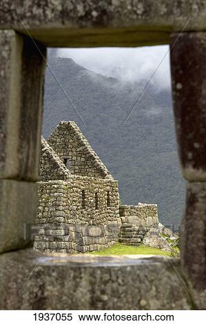 Stock Photography - Buildings In The Historic Inca Site Machu Picchu; Peru. Fotosearch