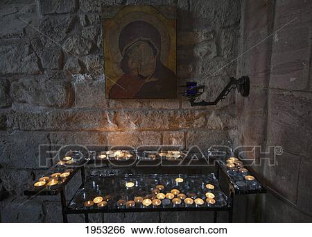 candles lit inside a church; northumberland england View Large Photo Image Stock Photograph - candles lit inside a church; northumberland england. Fotosearch