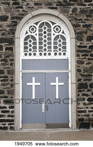 church doors; st. etienne-des-gres quebec canada View Large Photo Image Stock Photography - church doors; st. etienne-des-gres quebec canada. Fotosearch