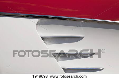 Stock Photo - close-up details of a classic car; marieville quebec canada. Fotosearch