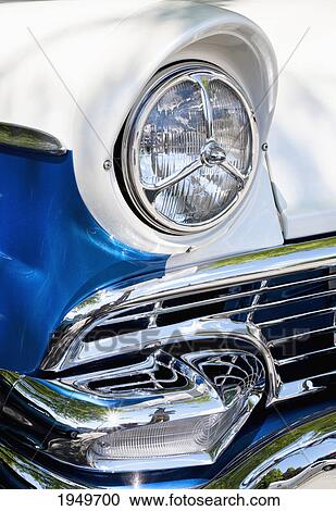 Stock Image - close-up details on a classic car; marieville quebec canada. Fotosearch