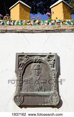 Close-Up Of Plaque; Seville Spain View Large Photo Image Stock Image - Close-Up Of Plaque; Seville Spain. Fotosearch