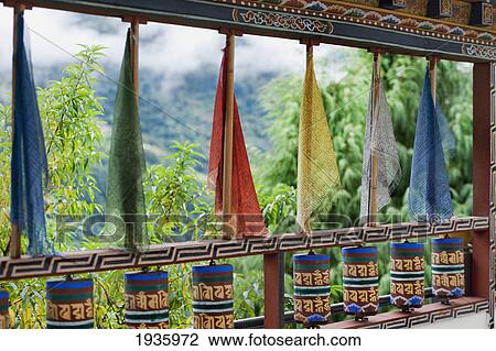 Colored Fabric Hanging In A Window; Trongsa Trongsa District Bhutan View Large Photo Image Stock Image - Colored Fabric Hanging In A Window; Trongsa Trongsa District Bhutan. Fotosearch