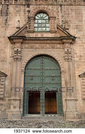 Double Doors Into Plaza De Armas; Cusco Peru View Large Photo Image Picture - Double Doors Into Plaza De Armas; Cusco Peru. Fotosearch