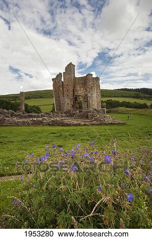 Stock Image - edlingham castle; northumberland england. Fotosearch