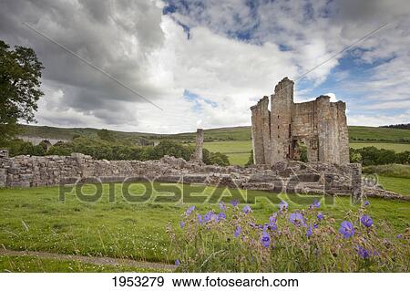Stock Photo - edlingham castle; northumberland england. Fotosearch