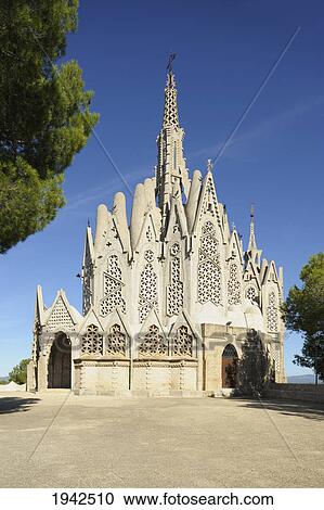 Stock Image - Exterior Of Sanctuary Of Montserrat; Montferri Spain. Fotosearch