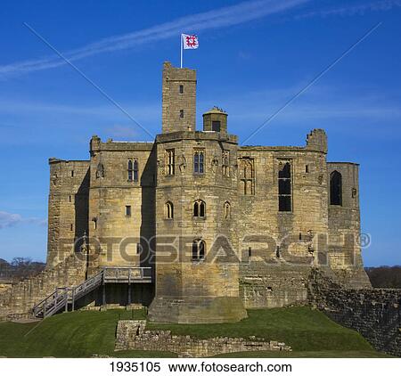 Exterior Of Warkworth Castle; Warkworth, Northumberland, England View Large Photo Image Stock Photography - Exterior Of Warkworth Castle; Warkworth, Northumberland, England. Fotosearch