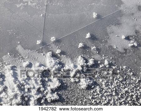 Frost On The Cracked Ice Of Pyramid Lake; Jasper Alberta Canada View Large Photo Image Stock Image - Frost On The Cracked Ice Of Pyramid Lake; Jasper Alberta Canada. Fotosearch