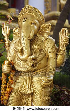 Stock Photography - Ganesh Figure At Doi Suteph Temple; Chiang Mai Thailand. Fotosearch