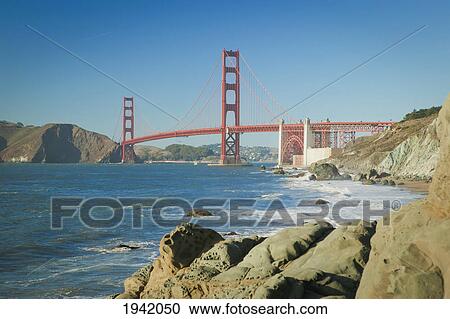 Golden Gate Bridge From Baker Beach; San Francisco California United States Of America View Large Photo Image Stock Image - Golden Gate Bridge From Baker Beach; San Francisco California United States Of America. Fotosearch
