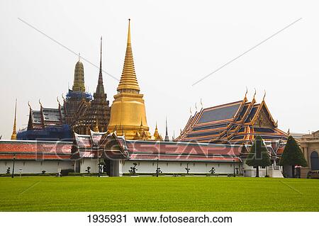 Stock Image - Grand Palace; Bangkok, Thailand. Fotosearch
