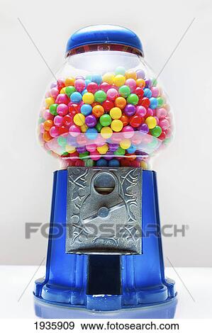 Stock Photo - Gumball Machine Full Of Colorful Gumballs. Fotosearch