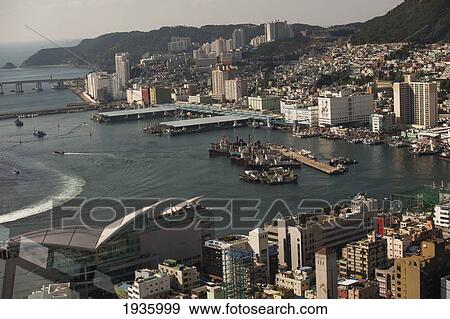 High Angle Harbor View; Busan Korea View Large Photo Image Stock Photo - High Angle Harbor View; Busan Korea. Fotosearch