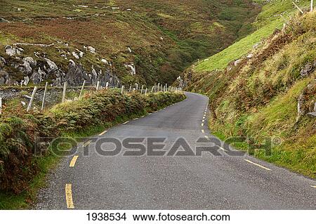 Picture - Highway Along Dingle Peninsula; County Kerry Ireland. Fotosearch