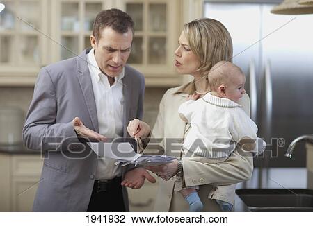 Husband And Wife With Baby Arguing; Jordon Ontario Canada View Large Photo Image Stock Image - Husband And Wife With Baby Arguing; Jordon Ontario Canada. Fotosearch